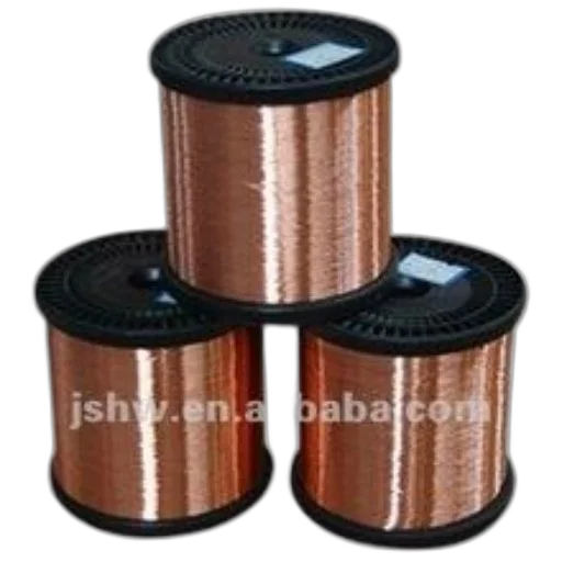 jewelry, three, spools, copper, wire, stacked, triangular, formation transparent PNG cut-out