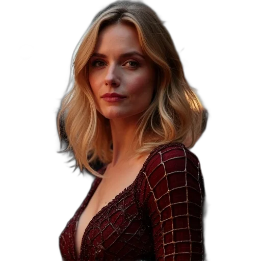 dress, face, hair, jacket transparent PNG cut-out