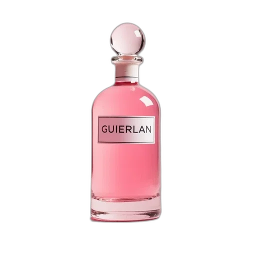 bottle, 3d render, vaporwave, clear, glass, round, domed, top transparent PNG cut-out