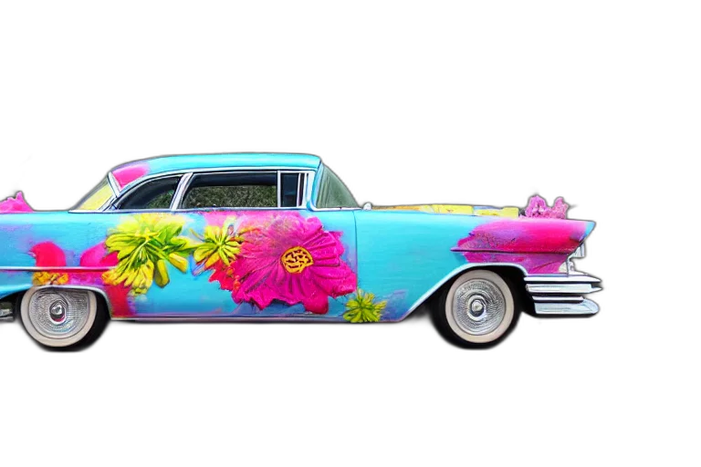 car, 3d render, photorealistic, cadillac transparent PNG cut-out