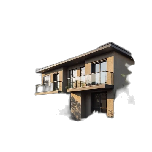 building, furniture, 3d render, photorealistic transparent PNG cut-out