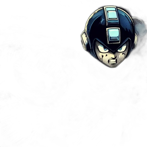 robot, mask, jewelry, weapon, comic book art, concept art, pixel art, 3d render transparent PNG cut-out