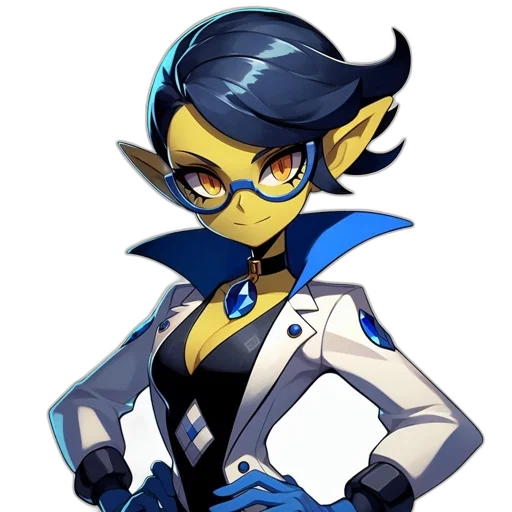 staff, mask, concept art, fantasy art, pixel art, cartoon, blue, dark transparent PNG cut-out
