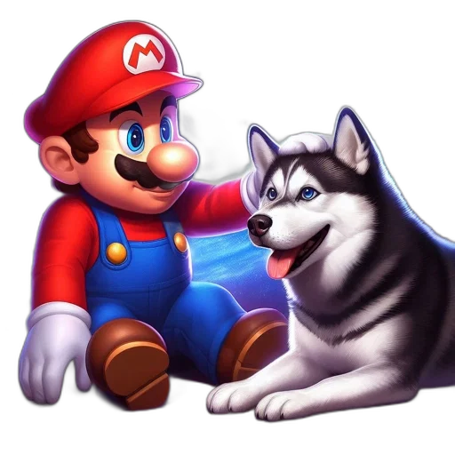 animal, staff, concept art, pixel art, 3d render, fantasy art, monochrome, mario transparent PNG cut-out