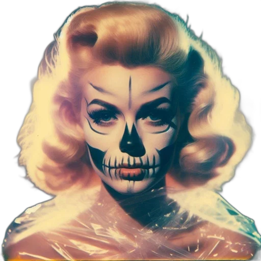 face, mask, comic book art, vaporwave, concept art, photorealistic, woman, sports transparent PNG cut-out