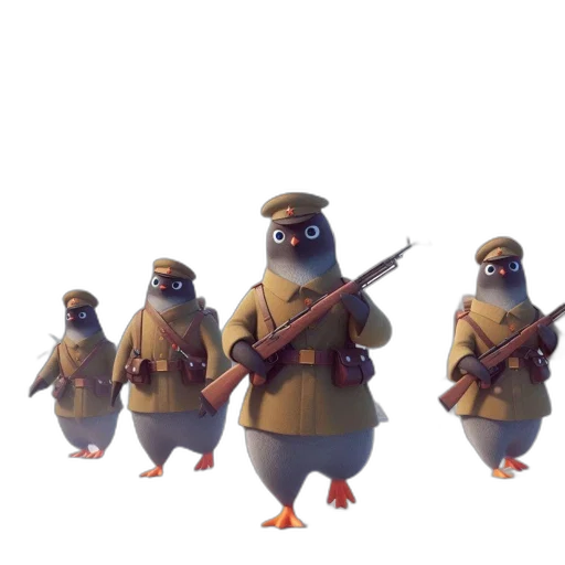 weapon, staff, animal, concept art, 3d render, cartoon, fantasy art, four transparent PNG cut-out