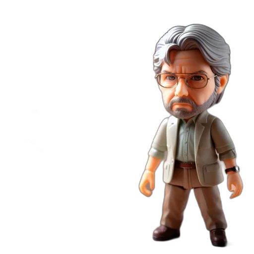 3d render, concept art, photorealistic, figurine, alan, grant, jurassic, park transparent PNG cut-out