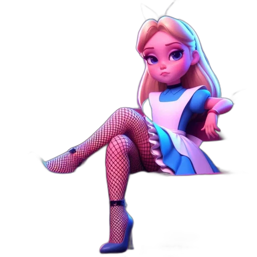 dress, staff, robot, shoes, 3d render, concept art, fantasy art, cartoon transparent PNG cut-out