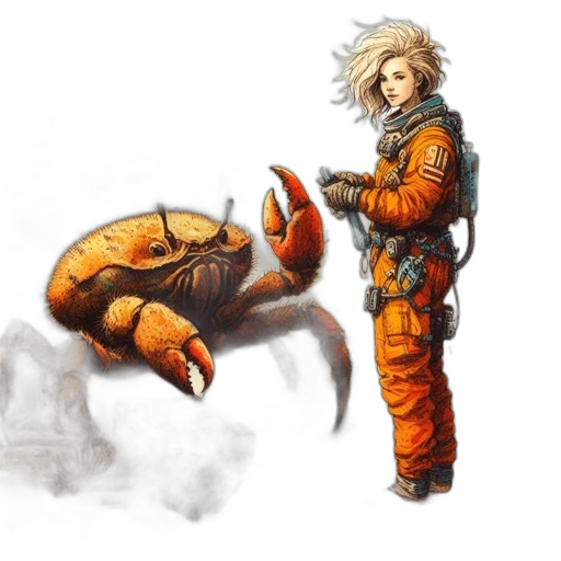creature, animal, dragon, concept art, fantasy art, pixel art, comic book art, outer space transparent PNG cut-out