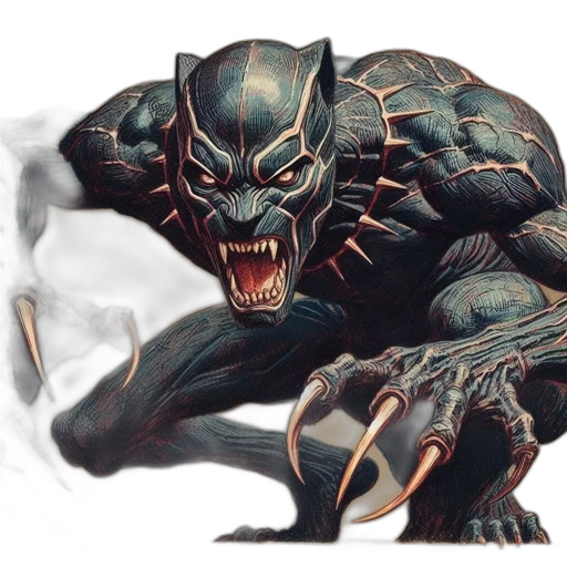 creature, dragon, concept art, fantasy art, comic book art, photorealistic, intimidating, dark-colored transparent PNG cut-out