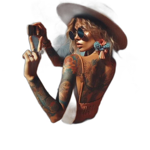 hat, jacket, jewelry, face, photorealistic, concept art, fantasy art, cartoon transparent PNG cut-out