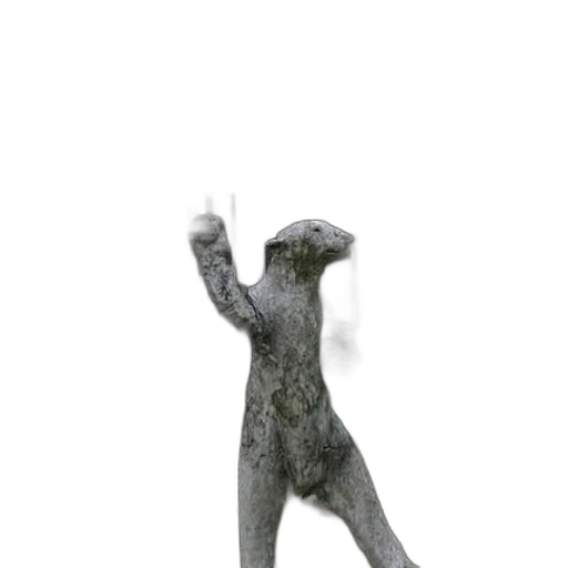staff, animal, creature, jewelry, 3d render, concept art, photorealistic, statue transparent PNG cut-out