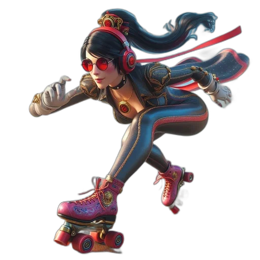 weapon, staff, concept art, 3d render, fantasy art, animated, female, figure transparent PNG cut-out