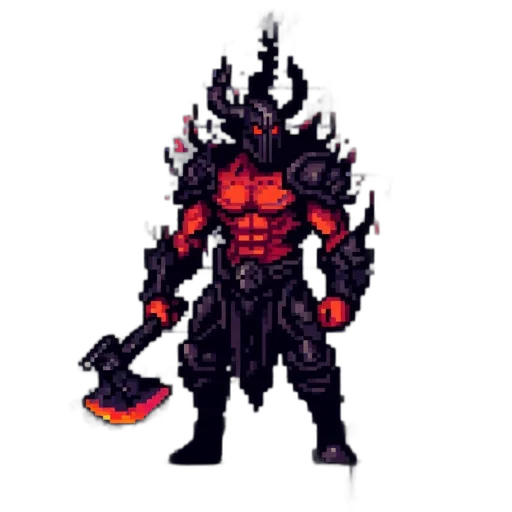 weapon, staff, sword, dragon, pixel art, concept art, fantasy art, comic book art transparent PNG cut-out