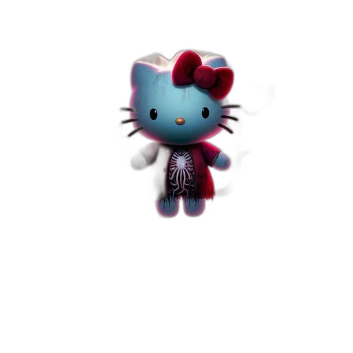 creature, staff, animal, robot, 3d render, concept art, pixel art, vaporwave transparent PNG cut-out