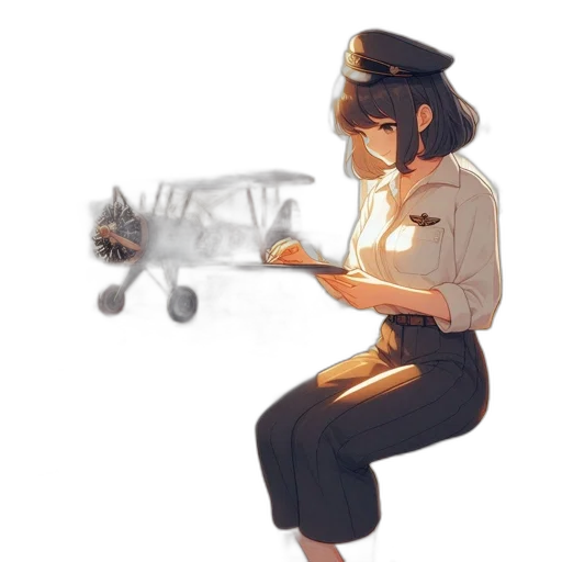 staff, robot, weapon, hat, concept art, anime, watercolor, oil painting transparent PNG cut-out