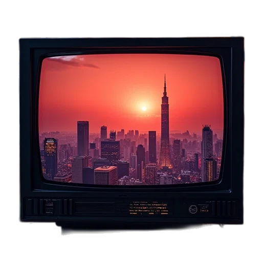 furniture, robot, vaporwave, concept art transparent PNG cut-out