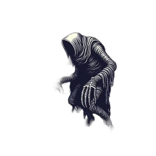creature, hair, mask, animal, concept art, 3d render, fantasy art, comic book art transparent PNG cut-out