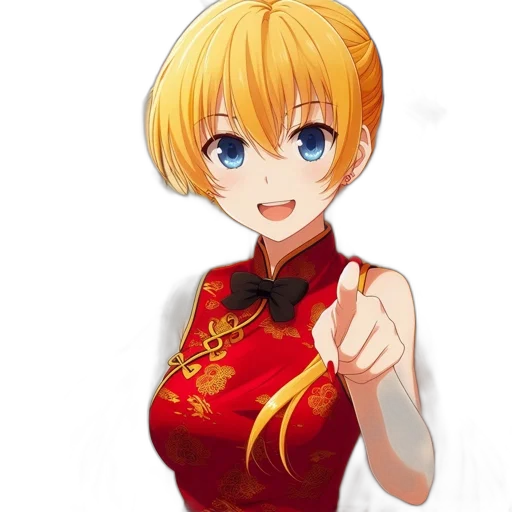 staff, dress, flower, weapon, anime, pixel art, cartoon, fantasy art transparent PNG cut-out