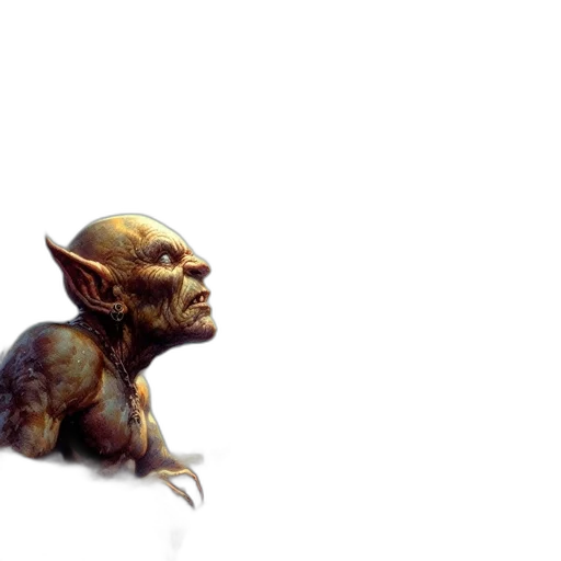 creature, face, staff, dragon, concept art, fantasy art, 3d render, watercolor transparent PNG cut-out
