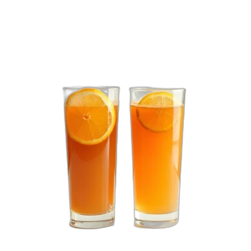 food, bottle, 3d render, photorealistic, two, tall, clear, glasses transparent PNG cut-out