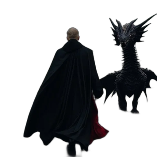 dragon, creature, animal, staff, concept art, fantasy art, 3d render, pixel art transparent PNG cut-out