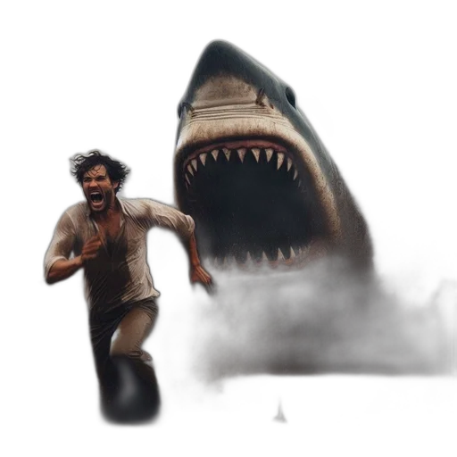 creature, animal, concept art, pixel art, fantasy art, photorealistic, underwater, frightened transparent PNG cut-out