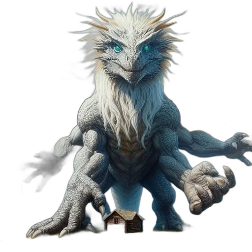 dragon, creature, animal, staff, concept art, fantasy art, 3d render, pixel art transparent PNG cut-out