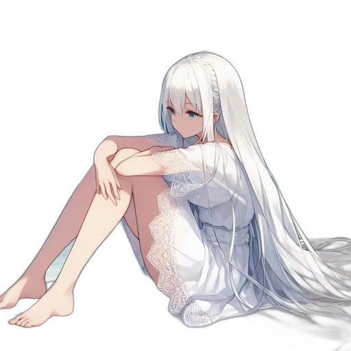 dress, creature, robot, sword, concept art, pixel art, anime, fantasy art transparent PNG cut-out