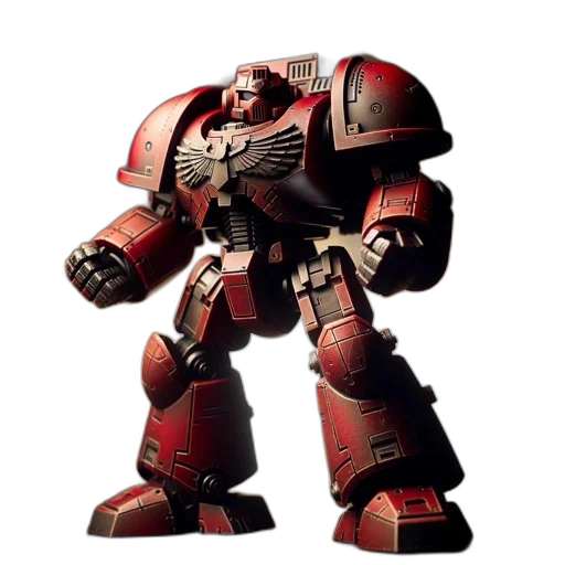 robot, weapon, concept art, 3d render, pixel art, red, large, intricately transparent PNG cut-out