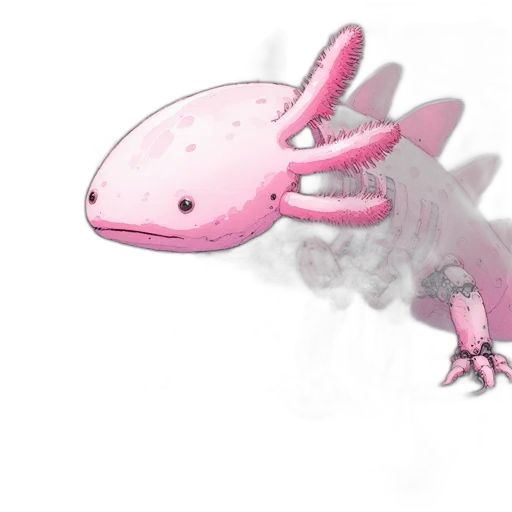 creature, dragon, animal, weapon, concept art, watercolor, fantasy art, 3d render transparent PNG cut-out