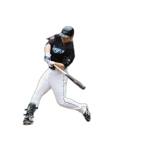 weapon, baseball, player, blue, uniform, swings, his, bat transparent PNG cut-out