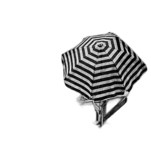umbrella, jewelry, jacket, hat, 3d render, photorealistic, rain, monochrome transparent PNG cut-out