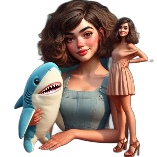 creature, dress, animal, concept art, fantasy art, 3d render, photorealistic, underwater transparent PNG cut-out