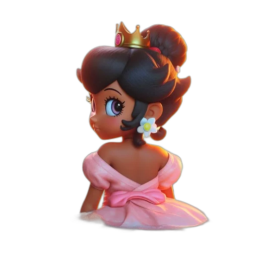 crown, dress, jewelry, concept art, 3d render, fantasy art, cartoon, animated transparent PNG cut-out