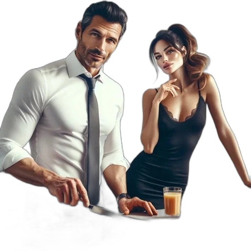 dress, concept art, photorealistic, city street, fire, brightly, lit, kitchen transparent PNG cut-out