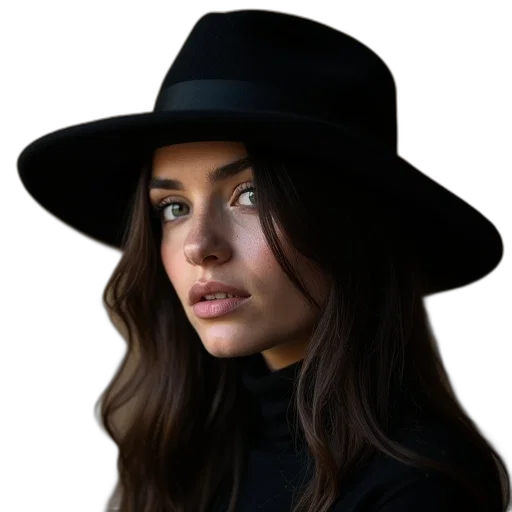 hat, face, jacket, hair, photorealistic, cartoon, oil painting, concept art transparent PNG cut-out