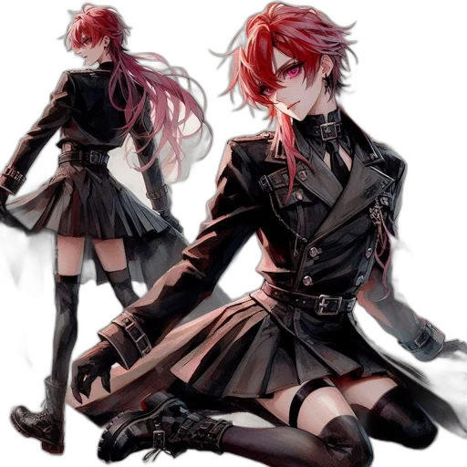 staff, weapon, sword, jacket, concept art, anime, pixel art, fantasy art transparent PNG cut-out