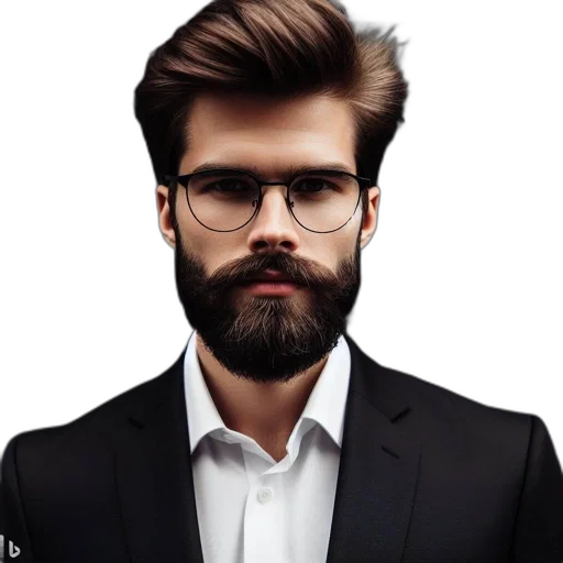 face, hair, jacket, staff, photorealistic, cartoon, fantasy art, concept art transparent PNG cut-out