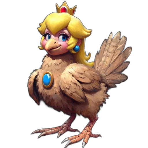 crown, animal, creature, weapon, concept art, pixel art, 3d render, fantasy art transparent PNG cut-out