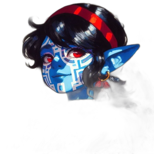 mask, robot, face, staff, concept art, fantasy art, photorealistic, watercolor transparent PNG cut-out
