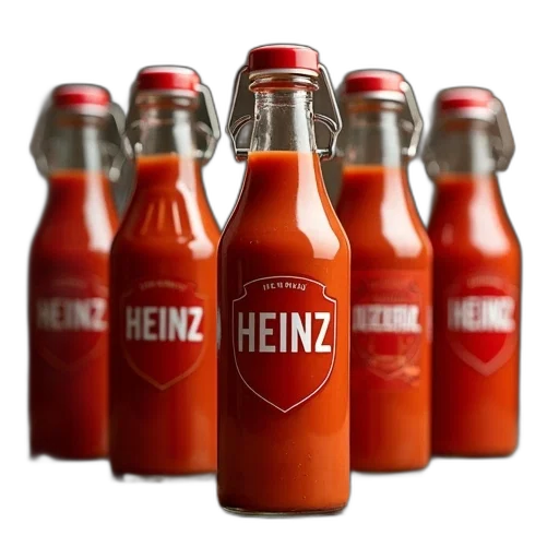 bottle, food, 3d render, photorealistic transparent PNG cut-out