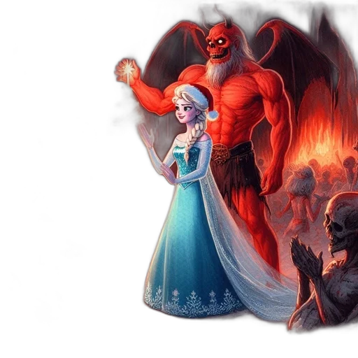concept art, fantasy art, pixel art, comic book art, fire, red, unusual, setting transparent PNG cut-out