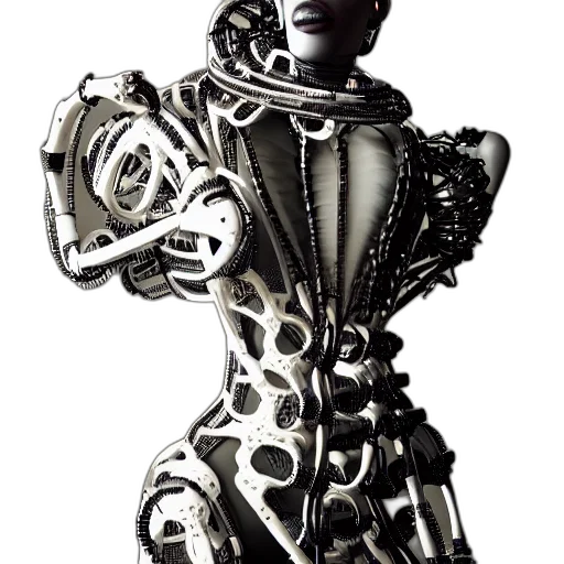 robot, dress, jewelry, cyberpunk transparent PNG cut-out