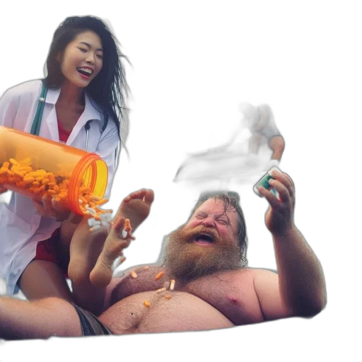 bottle, food, photorealistic, concept art, vaporwave, fire, underwater, boat transparent PNG cut-out