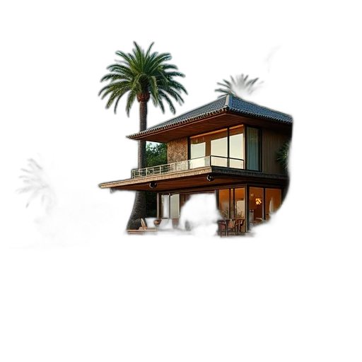 building, furniture, 3d render, concept art, photorealistic, pixel art, fog, earth tones transparent PNG cut-out