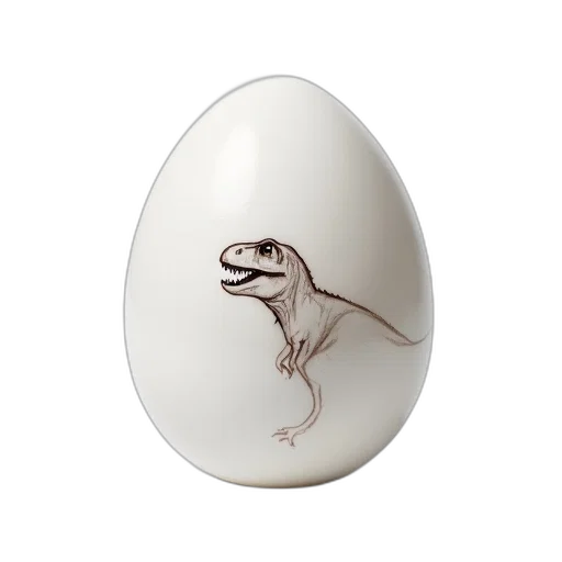 dragon, jewelry, creature, animal, photorealistic, 3d render, white, egg transparent PNG cut-out
