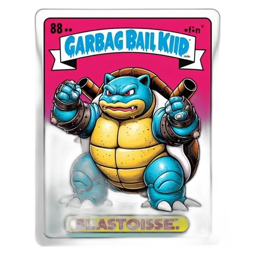 concept art, illustration, blue, armored, horned, creature, named, blastoise transparent PNG cut-out