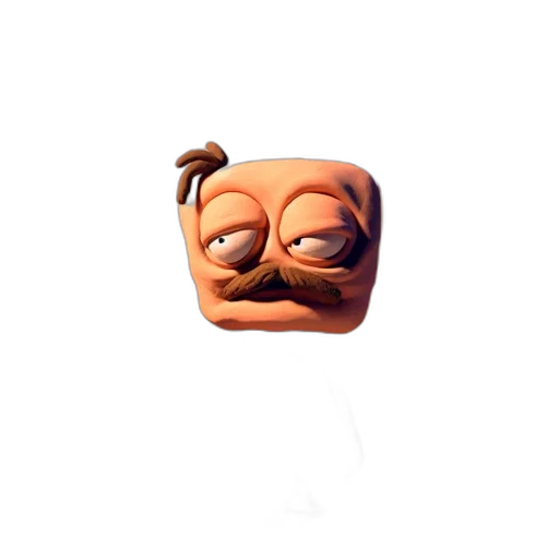 mask, face, creature, staff, 3d render, concept art, pixel art, photorealistic transparent PNG cut-out
