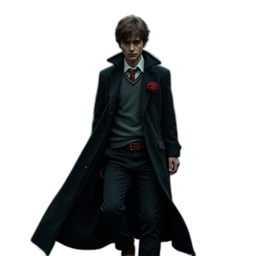 jacket, staff, concept art, comic book art transparent PNG cut-out